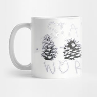 Cute winter shirt pinecones Mug